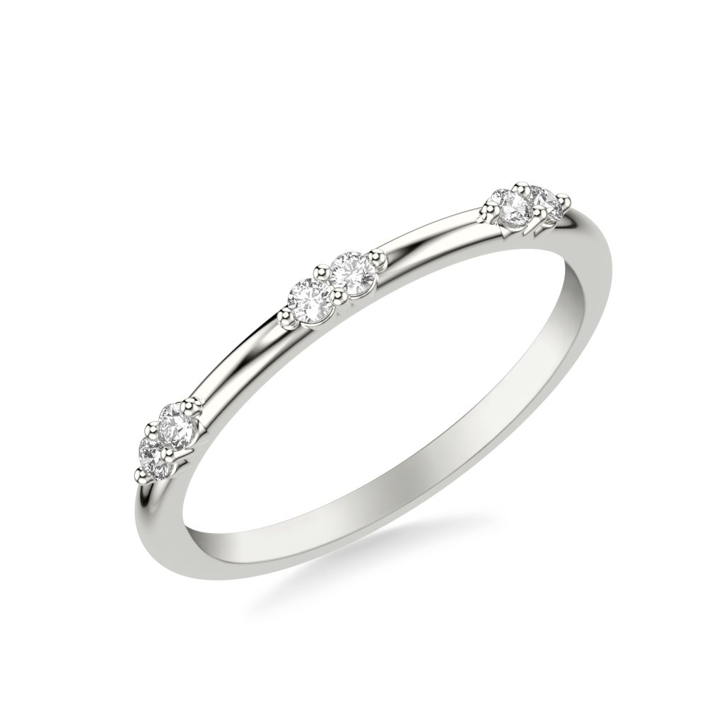 Braelyn Diamond Accent Wedding Band Platinum (Setting Price)