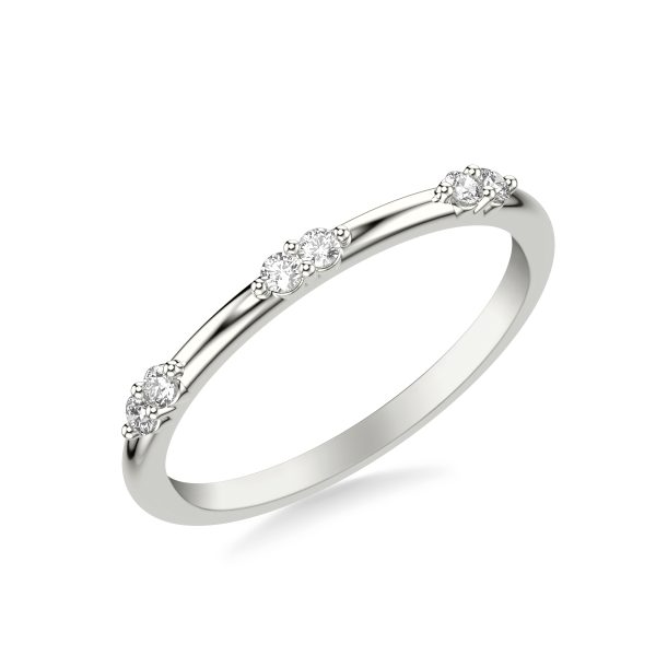 Braelyn Diamond Accent Wedding Band Platinum (Setting Price)