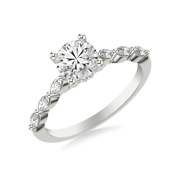 Betty Marquise Diamond Engagement Ring - 14K White Gold (Setting Price)