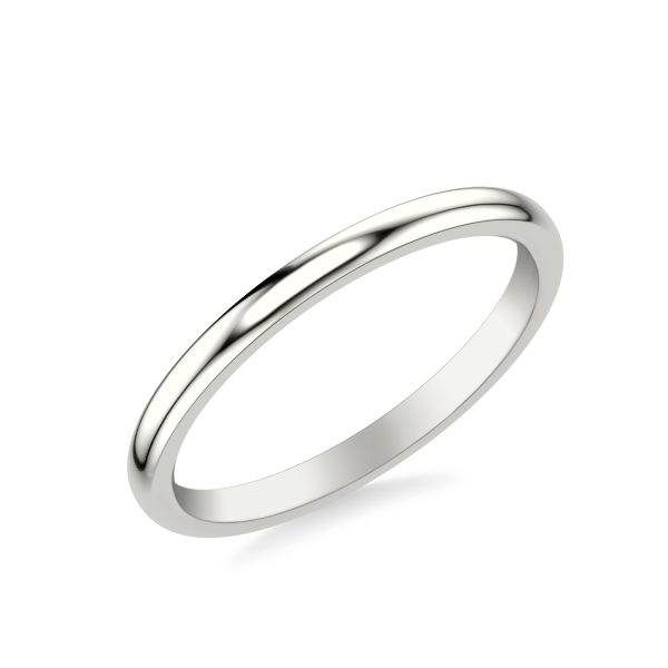 Jacie High Polished Wedding Wedding Band Platinum (Setting Price)