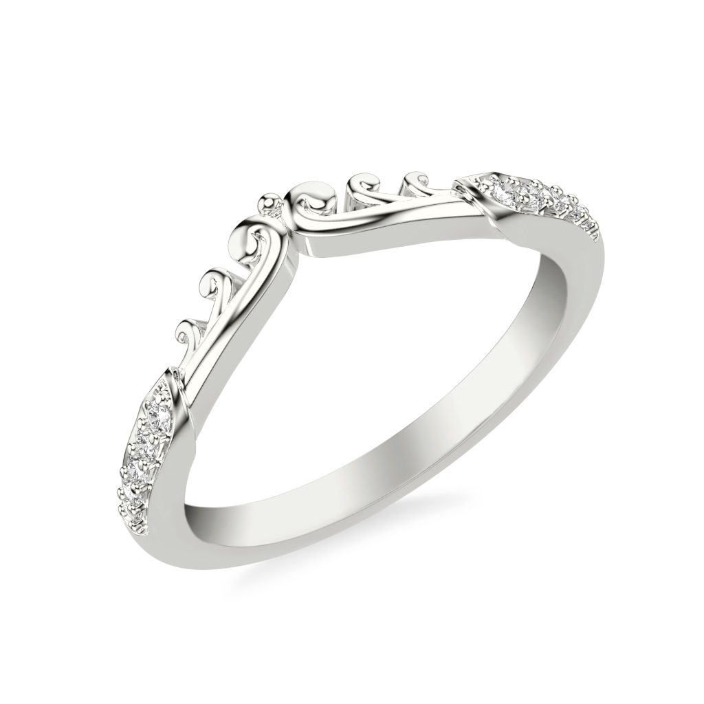 Onde Pav? Wedding Band Platinum (Setting Price)