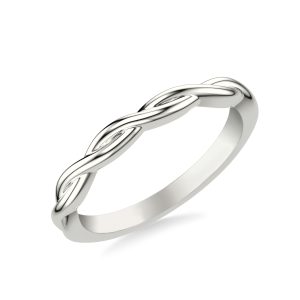 Jolie Twist Wedding Band Platinum (Setting Price)