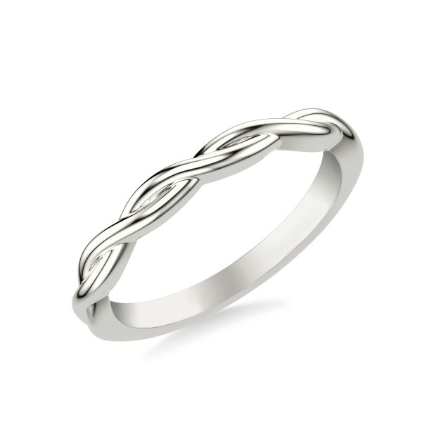 Jolie Twist Wedding Band Platinum (Setting Price)