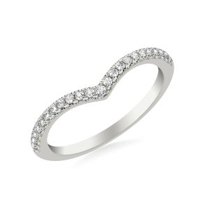 Mia Pav? Diamond Chevron Wedding Band Platinum (Setting Price)