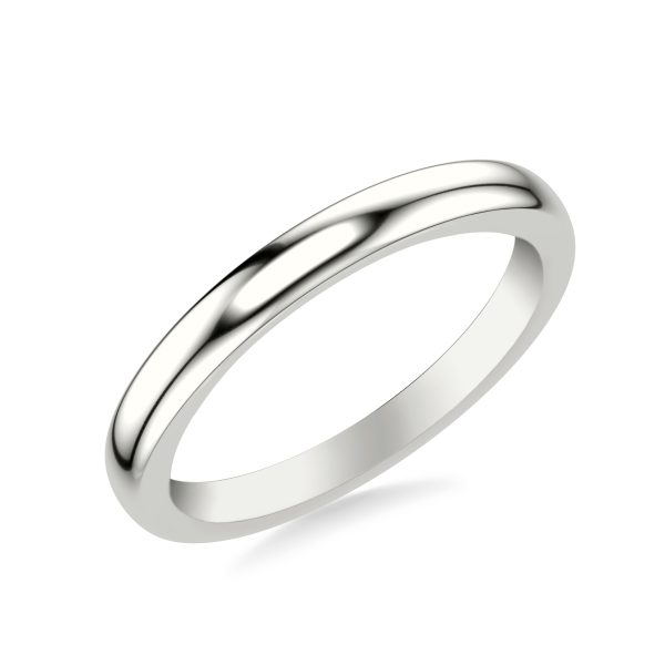Darien Polished Wedding Wedding Band Platinum (Setting Price)