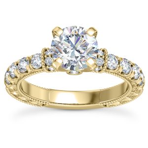 Side-Stone Engagement Ring