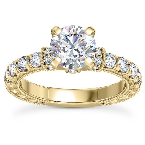 Side-Stone Engagement Ring