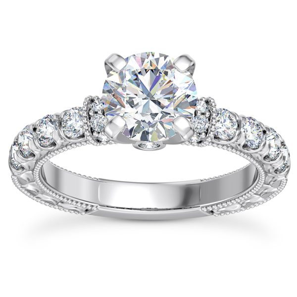 Side-Stone Engagement Ring