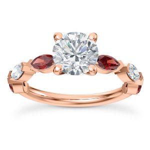 Side-Stone Engagement Ring