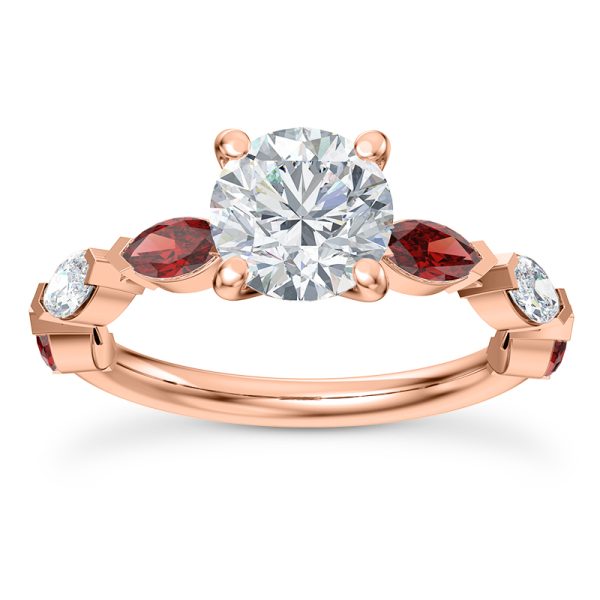 Side-Stone Engagement Ring