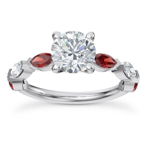Side-Stone Engagement Ring