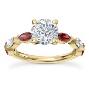 Side-Stone Engagement Ring