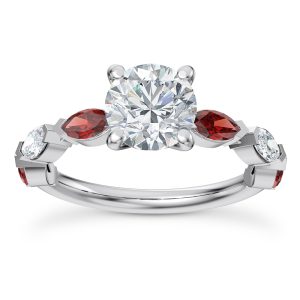 Side-Stone Engagement Ring