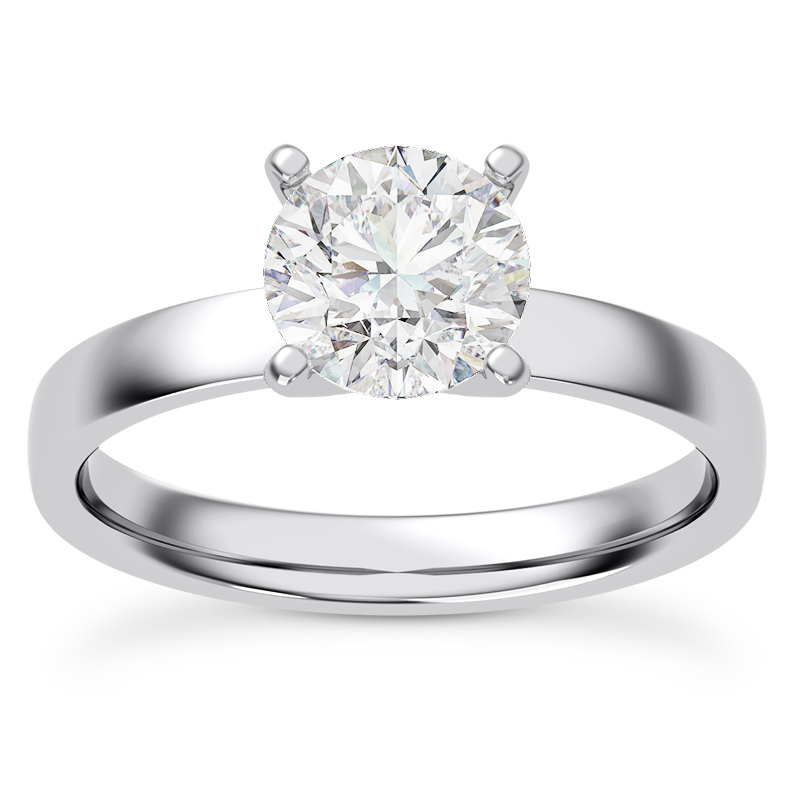 Linda 2.5mm Comfort Fit Engagement Ring - Platinum (Setting Price)