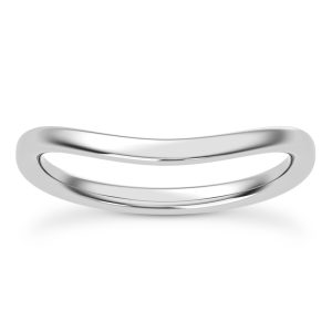 Symphony Curved Wedding Band Platinum (Setting Price)