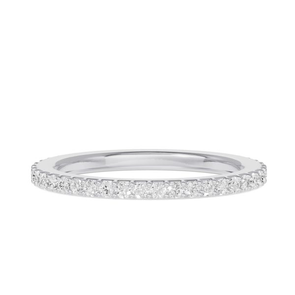 Shared Prong Lab Eternity  (.50ct. tw.)Wedding Band Platinum (Setting Price)