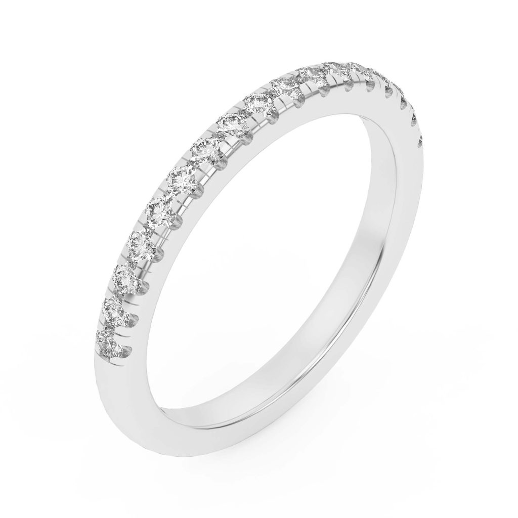 Lexa Pav? Diamond Wedding Band Platinum (Setting Price)
