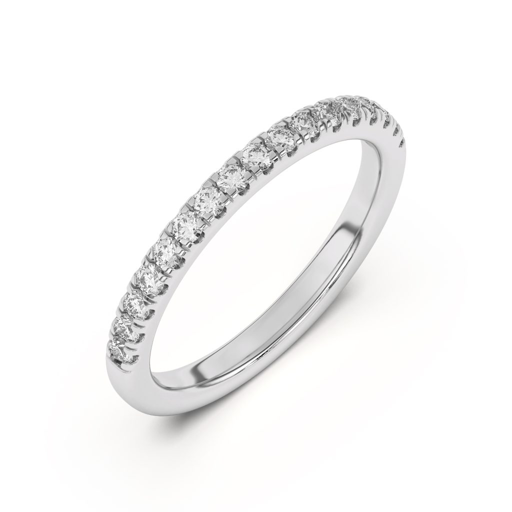 Estelle Pav? Wedding Band Platinum (Setting Price)