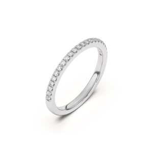 Portia Pav? Wedding Band Platinum (Setting Price)