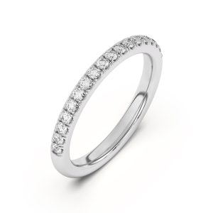 Coraline Pav? Wedding Band Platinum (Setting Price)
