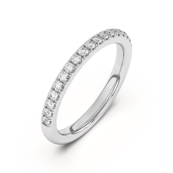 Coraline Pav? Wedding Band Platinum (Setting Price)