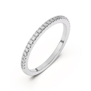 Anja Pav? Wedding Band Platinum (Setting Price)