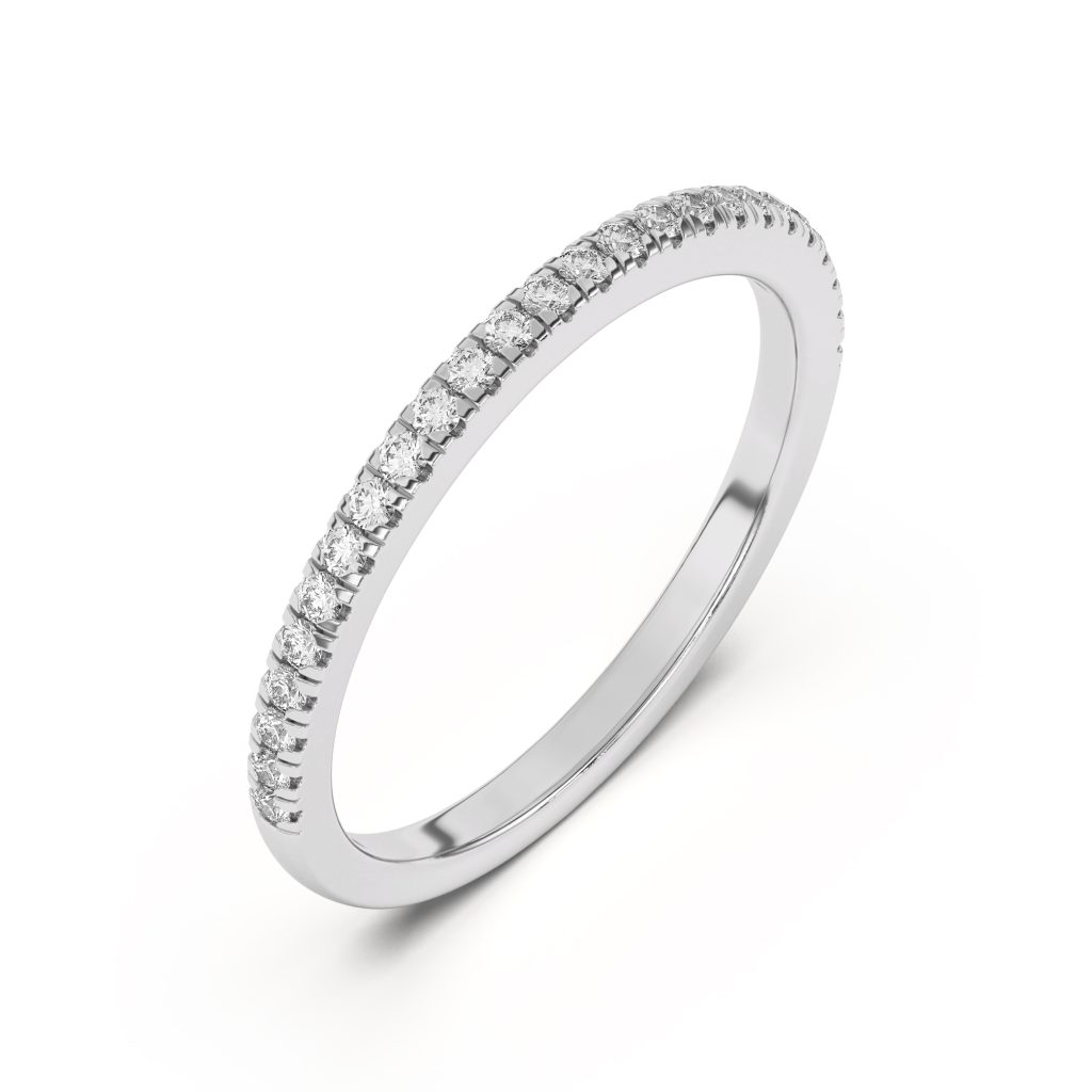 Anja Pav? Wedding Band Platinum (Setting Price)