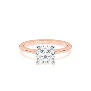 Ally Classic Two-Tone Engagement Ring (1.4mm) - (Setting Price)
