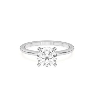 Ally Classic Solitaire Engagement Ring (1.4mm) - 14K White Gold (Setting Price)