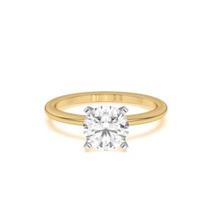 Ally Classic Two-Tone Engagement Ring (1.4mm) - (Setting Price)