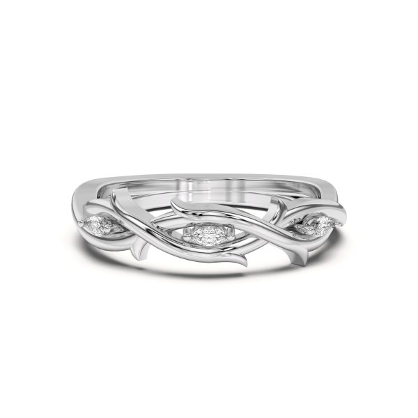 Robin Marquise Diamond Thorn Wedding Band Platinum (Setting Price)