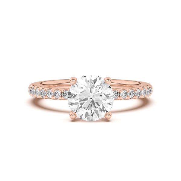 Britta Pav? Hidden Circlet And Band Engagement Ring - 14K Rose Gold (Setting Price)