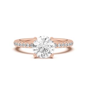 Britta Pav? Hidden Circlet And Band Engagement Ring - 18K Rose Gold (Setting Price)