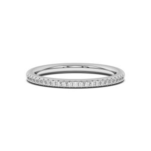 Meryl Petite Pav? Wedding Band Platinum (Setting Price)