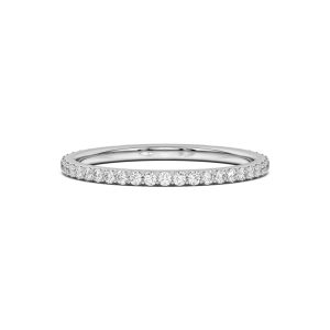 Alara Pav? Wedding Band Platinum (Setting Price)