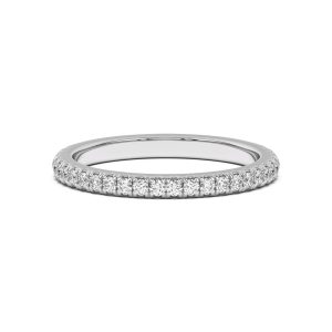 Donna Timeless Pav? Wedding Band Platinum (Setting Price)