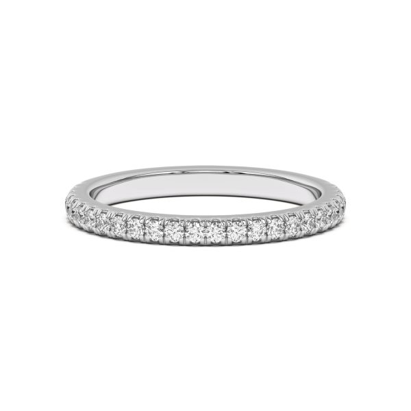Donna Timeless Pav? Wedding Band Platinum (Setting Price)