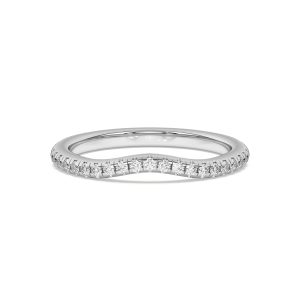 Beverly Timeless Pav? Wedding Band Platinum (Setting Price)