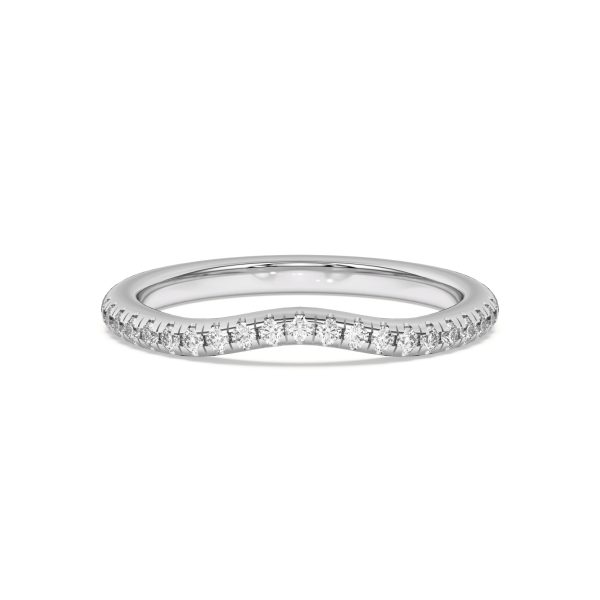 Beverly Timeless Pav? Wedding Band Platinum (Setting Price)