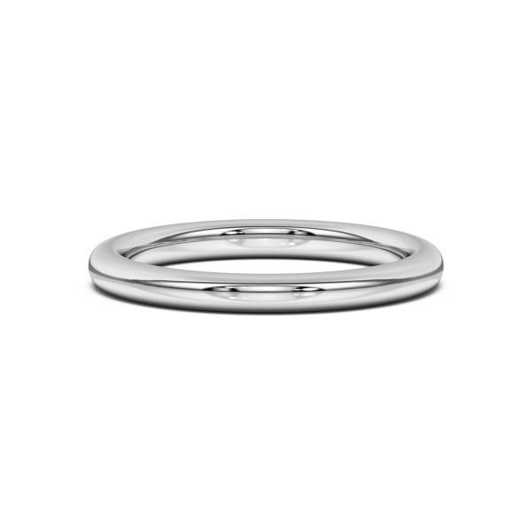 Heather Classic  (2mm)Wedding Band Platinum (Setting Price)