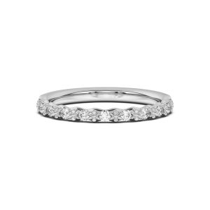 Blooming Petal Pav? Wedding Band Platinum (Setting Price)