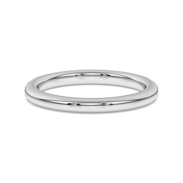 Timeless Comfort-Fit  (2mm)Wedding Band Platinum (Setting Price)