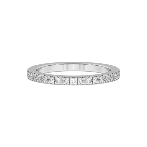 Tria Pav? Wedding Band Platinum (Setting Price)