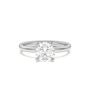 Ally Classic Solitaire Engagement Ring (2mm) - Platinum (Setting Price)
