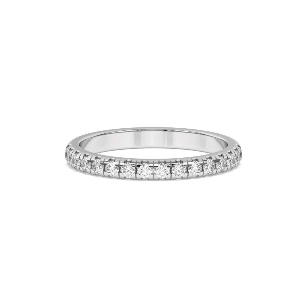 Marigold Grand Pav? Wedding Band Platinum (Setting Price)