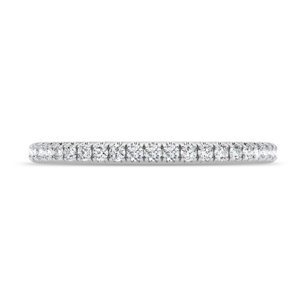 Tradition Pav? Lab Wedding Band Platinum (Setting Price)