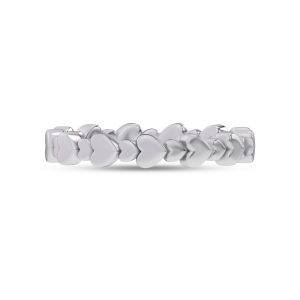 Pulsing Heart Wedding Band Platinum (Setting Price)
