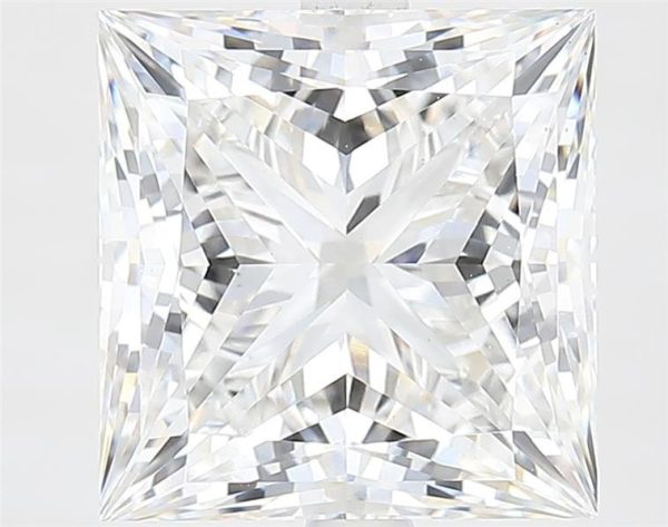 5.81 Carat Princess Cut Lab Diamond