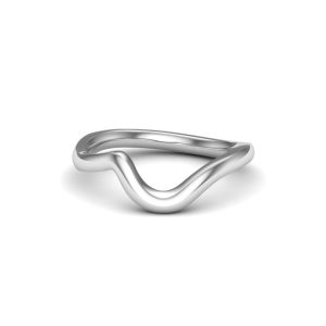 Hailey Twist Wedding Band Platinum (Setting Price)