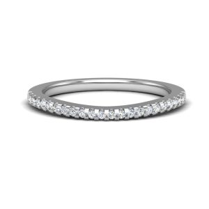 Linnea  Pave Wedding Band Platinum (Setting Price)